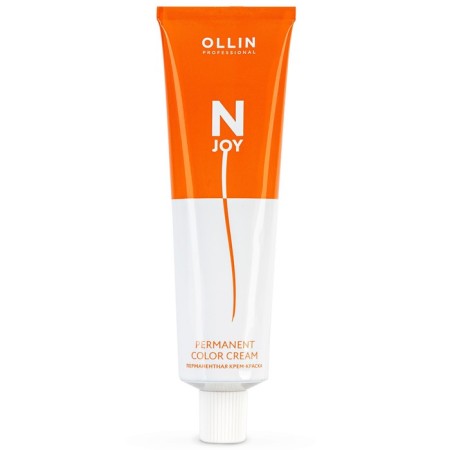 Cream-coloring hair permanent Ollin Professional N-Joy, tone 7/44, blond intensively medal, 100 ml-5