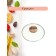 Glass cover Panairo Wood, Soft-Touch pen, with a lid, d = 22 cm