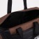 Sports bag with lightning, 3 outer pockets, long belt, black/brown color