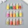 Decor for creativity Glass, plastic "Jars with fruits" mix 1.1x1.1x3.1 cm