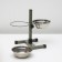 A stand with bowls, 2 x 250 ml, height 25 cm, collapsible, green
