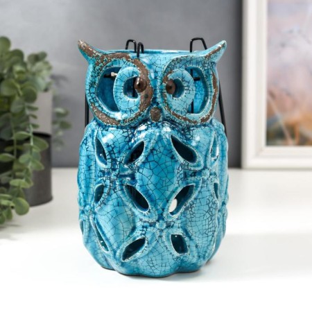 Ceramics candlestick for 1 candle "Obluka-Fonar" 19x13x13 cm