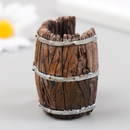 Figure for Florarium Polystone "Broken Barrel" 5x3.5x3 cm-4