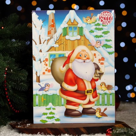 Advent calendar with mini tiles made of milk chocolate "Santa" Assorted, 50 g-3