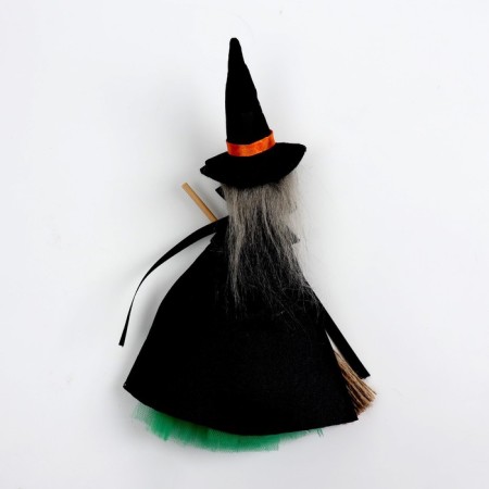 Baba - Yaga with a broom, color mix-1