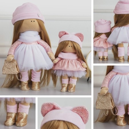 Sew for sewing. Interior dolls "Ivi and Amy", 20 cm-3