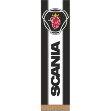 Vympel rectangular, Skyway, Scania, Black Black, 200x55mm, color