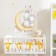 Sticker Plastic Interior color "Bunnies for a month" 41x39 cm