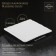 Porcelain dish for feeding Magistro Slate, 16 × 16 cm, white color