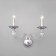 Classic wall lamp Olenna, 60W, E14, 19x36x37 cm