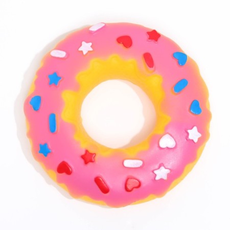 Brying "Donut" toy for dogs, 8.5 cm, pink-1
