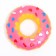 Brying "Donut" toy for dogs, 8.5 cm, pink