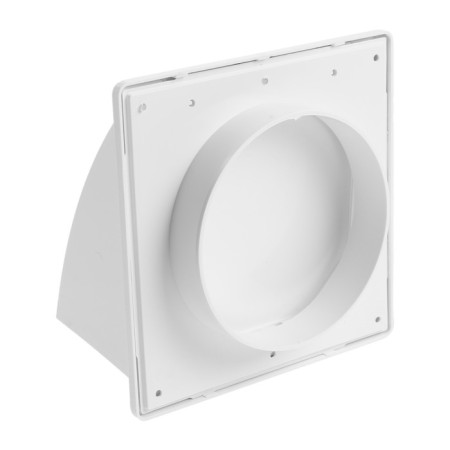 The output of the wall zein, 170 x 170 mm, d = 125 mm, with a check valve, white-1