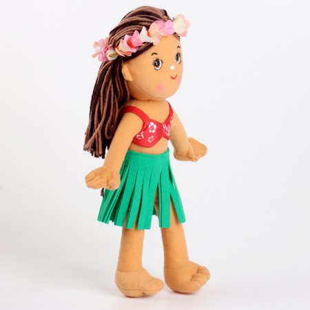 Soft toy "doll" in a flower rim, 35 cm-2