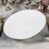 Porcelain oval porcelain Magistro "Blanche. Flower ", the color is white