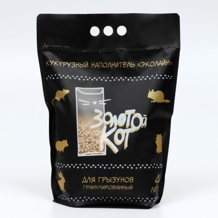 Fill Corn "Golden Cat" for rodents, granular, 4 liters