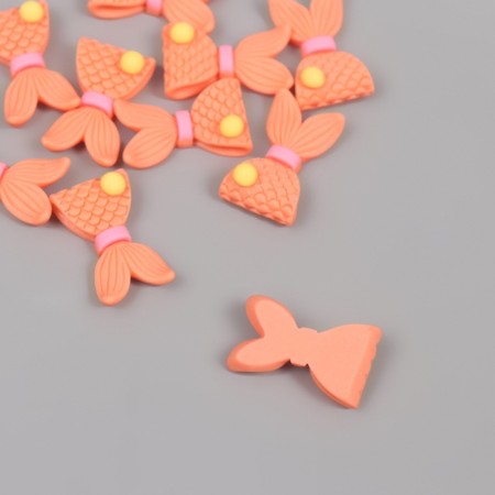 Decor for creativity plastic "Orange tail of the mermaid" set of 12 pcs 2.3x1.4 cm-1