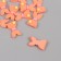 Decor for creativity plastic "Orange tail of the mermaid" set of 12 pcs 2.3x1.4 cm