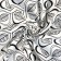 A set of curtains for the kitchen Ethel Leaves 149x180 cm - 2 pcs, grabbing - 2 pcs, 100% HL