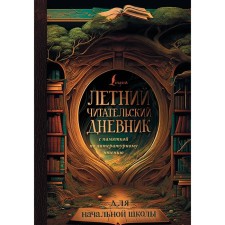 Summer reader diary with a literary reading memo for elementary school