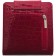 Nice wallet, glossy skin, burgundy crocodile color