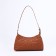 Baget bag with zipper, brown color