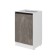 Floor cabinet with 1 door Noktyurn, 500x450x820, white/dark concrete/anthracite
