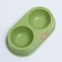 Bamboo double bamboo, 23.5 x 13 x 5 cm, green