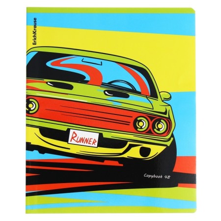Notebook of 48 sheets in the Erichkrause "Neon Car", glossy lamination, cover coated cardboard, mix-2