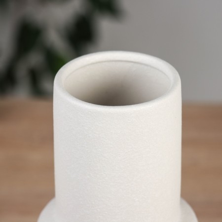 VAZA Ceramics Table "Xiomar" D-7CM, 25x9.5 cm, white-1