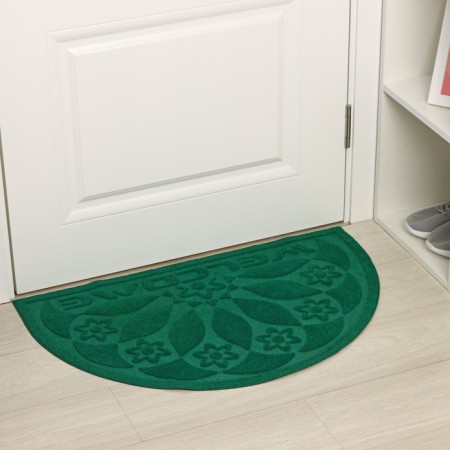 Mat with a moisture -drowning half -rounded without a trim “fan”, 50 × 80 cm, color mix-3
