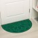 Mat with a moisture -drowning half -rounded without a trim “fan”, 50 × 80 cm, color mix