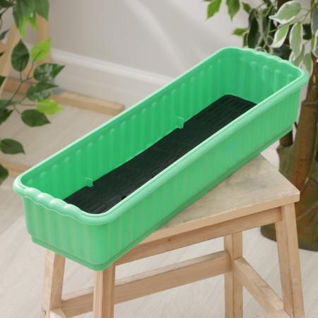 Box for flowers with a drainage grill, 9.5 l, color mix-8