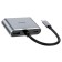 Adapter Hoco HB30, HDMI/VGA/USB3.0/PD 15 cm, gray