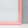 Photo frame plastic 30x40 cm, pink with gold (plastic screen)