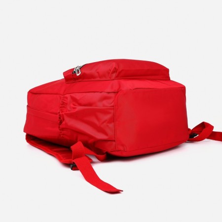Lightning backpack, Fulldorn, external pocket, red color-4