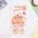 Money envelope "With the birth of my daughter!" embossing, stroller, 16.5x8.5 cm