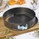 A set of baking forms “Elin. Circle ”, 3 subjects: D = 22/24/26 cm, removable bottom, anti -stick coating, black color