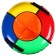 Winter Star tubing-vatrum, case diameter 120 cm, MIX color