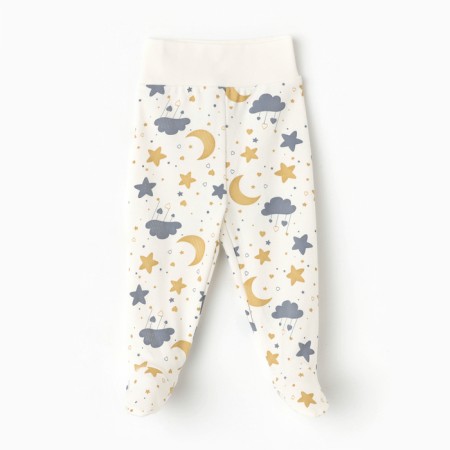 Children's sliders, white color/stars, height 68