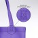 Shoper (package) Normal is Boring, 42x10x30 cm, without lining, purple color