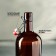 Bugwell bottle, 1 l, with a cork, brown color