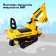 Tolokar "Excavator", mobile bucket, yellow color