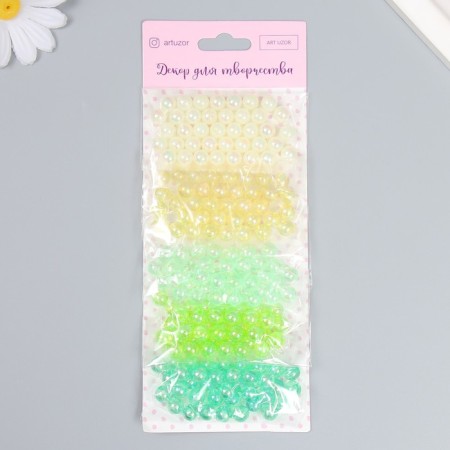 Beads for creativity Plastic "Pearl. Summer Polyana" nr 5 colors x 10 g d = 0.8 cm 929200