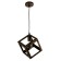 Bayerlux suspension lamp Bayerlux "Cube" 1x40W E27 black and gold 16x16x16-116 cm