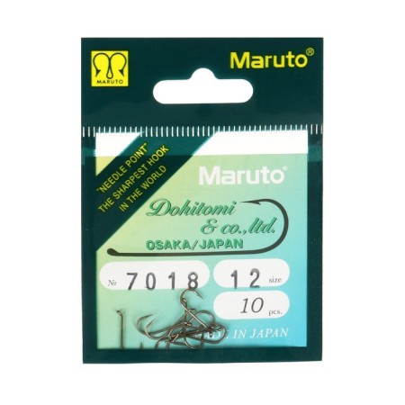 Mushin hooks Maruto 7018, color BR, No. 12, 10 pcs.