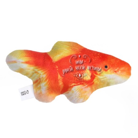 A toy for cats with mint "Golden Fish", 15.3 x 7.5 cm-1