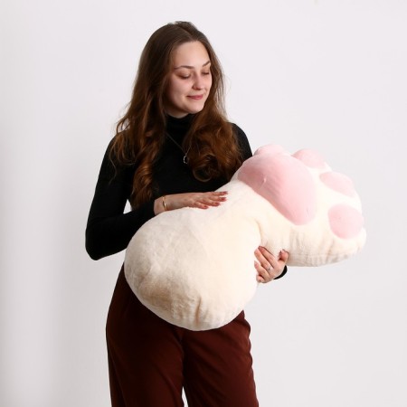 Soft toy "paw", 70 cm, milk-beam-beige color