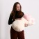 Soft toy "paw", 70 cm, milk-beam-beige color