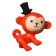 Figure eraser "Monkey", mix